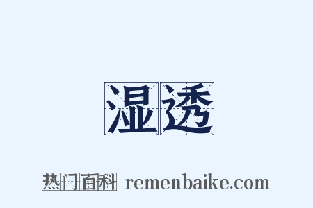 湿透是什么意思的图片